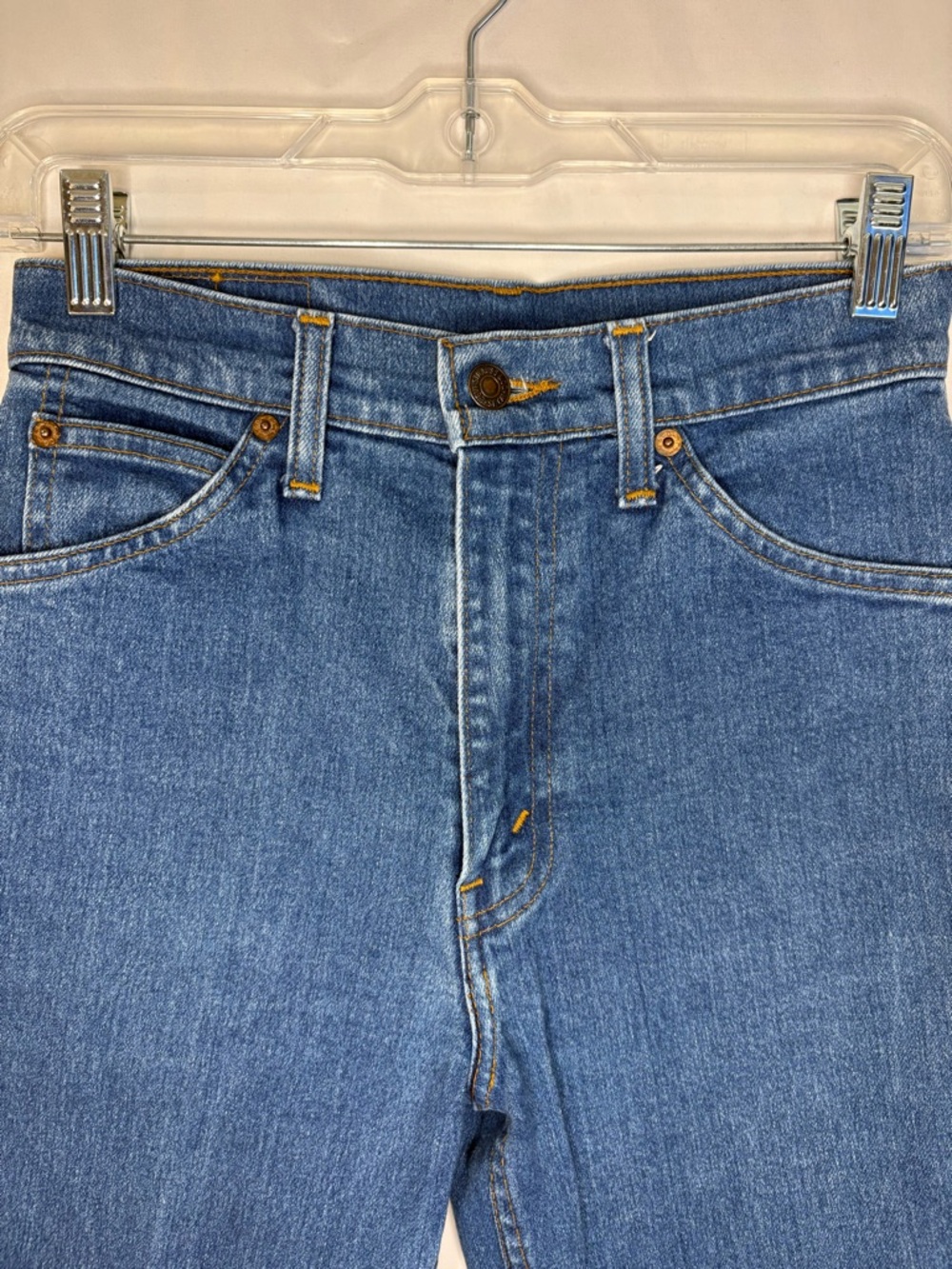 Vintage 90s Levi’s 525 High Rise Straight Leg Jeans W28 L29 Medium Wash - Picture 4 of 13